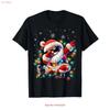 Dabbing Santa Xmas Lights Boys Unisex Kids Funny Christmas T Shirt Vintage Washed Designer Clothes Stylish Slightly Versatile Soft
