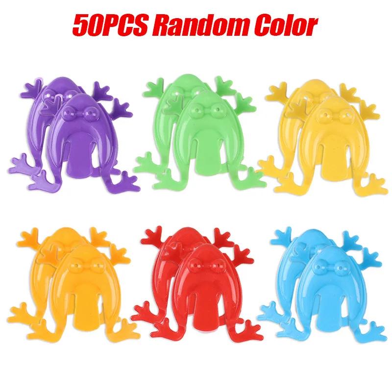 10-50 Stück Lustiger Springfrosch Kinder Hüpf Fidget Spielzeug Junge Mädchen Geburtstagsfeier Gastgeschenke Spiel Gastgeschenk Goodie Pinata Füllung Weihnachten