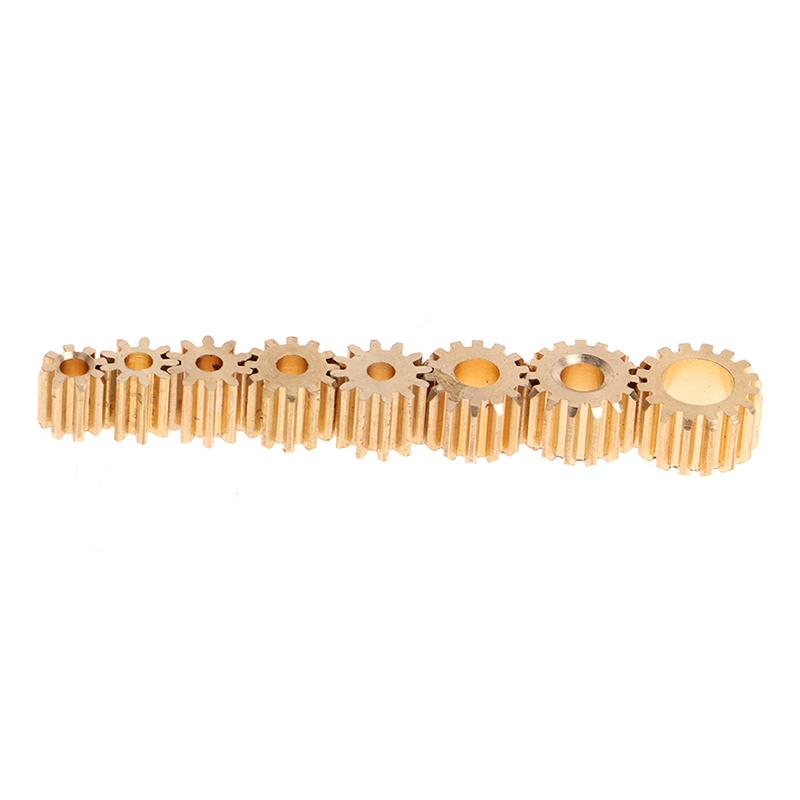 0.5M Modulus 8T 9T 10T 11T 12T 14T 15T 16T Teeth Copper Transmission Gear For Spindle Transmission Gear Fit 1.98Mm 2.3Mm 3.17Mm 3Mm 5Mm Shaft
