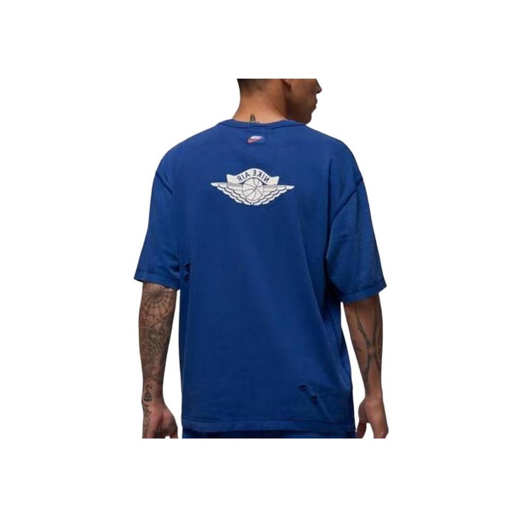 Jordan Air SS25 Rare WSH SS Crew Fashion Comfortable Versatile Soft Short Sleeve T-Shirt Men T-Shirts Blue IB3131485