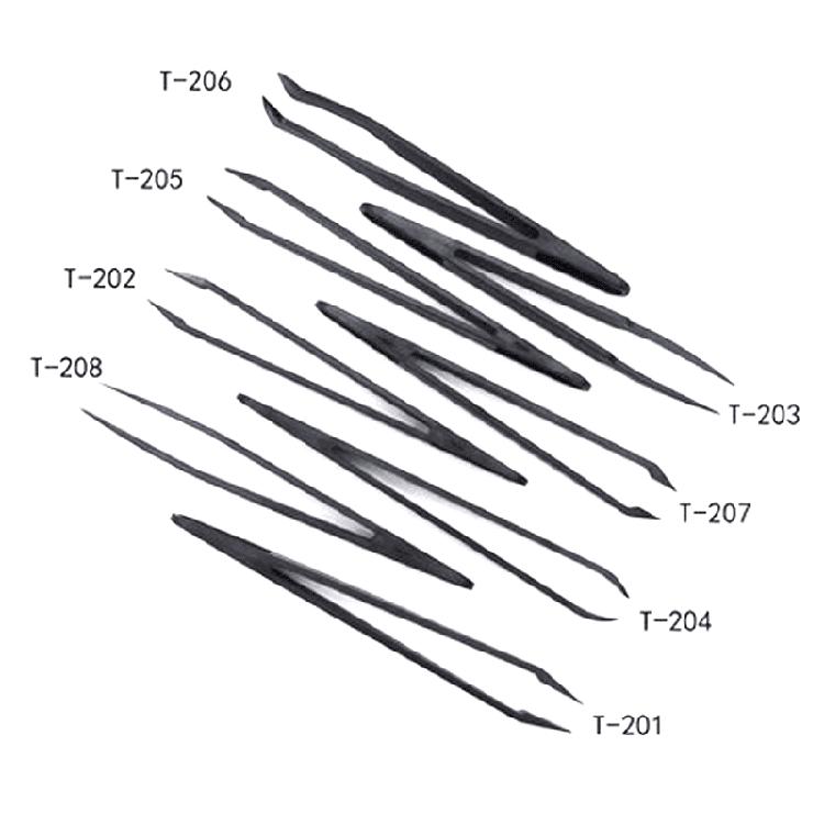 Electronics DIY Repair Tool Precision Tweezers Set Carbon Fiber for Craft