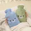 Cartoon Plush Hot Water Bottles for Students,Large Capacity Cozy Hand Warmers,Reusable Water-Filled Heat Packs for Winter Warmth