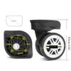 1Pair Luggage Wheels Suitcase Replacement Wheel Roller Hardware Repairing Kit 360 Degree Spinner Caster Heavy Duty Wheel