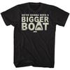 JAWS Movie T-Shirt Hooper Need A Bigger Boat New Official Black Cotton SM5XL Unisex T-Shirt