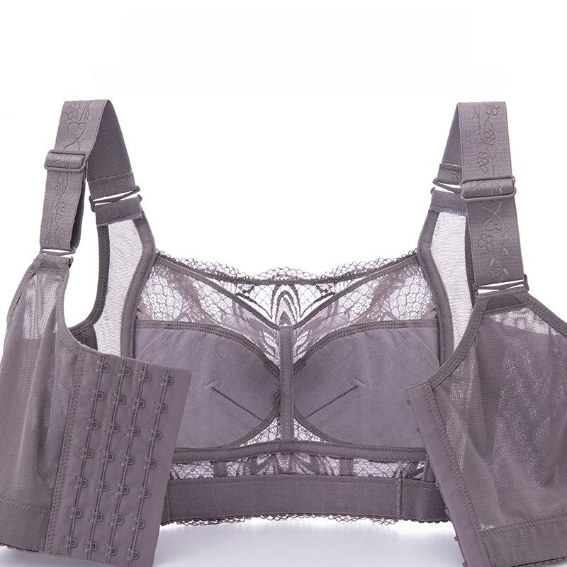 Thin Adjustable Gathering Bra for Women Breast Collection Plus Size Anti Sagging Bra Women's Summer Bra