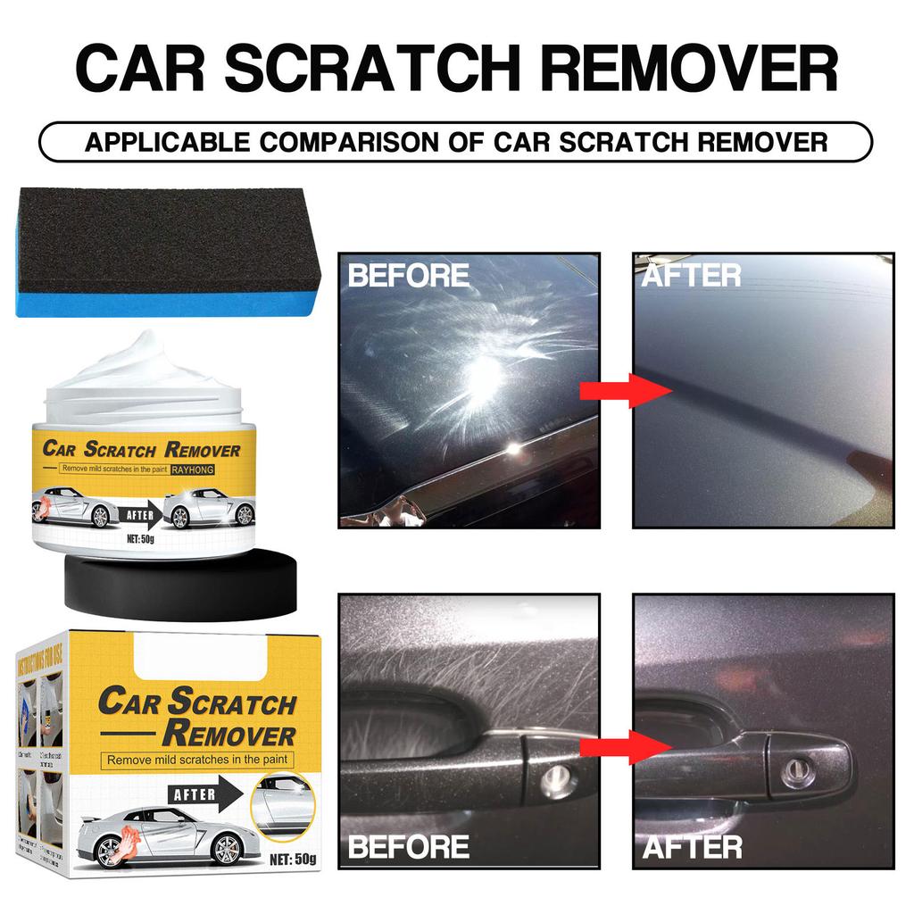 Vehicle Scratch Removal Cream with Applicator Rubbing Compound Easy To Use Scratch Remover Scratch Eraser for Paint Care