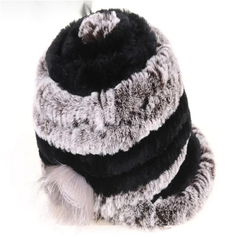 Real Fur Hat, Rabbit Fur, Warm Fur, Multi-color Warm and Comfortable Hat