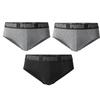 PUMA Underpants Men's 3 Pack Gray+Gray+Black 701226938-002