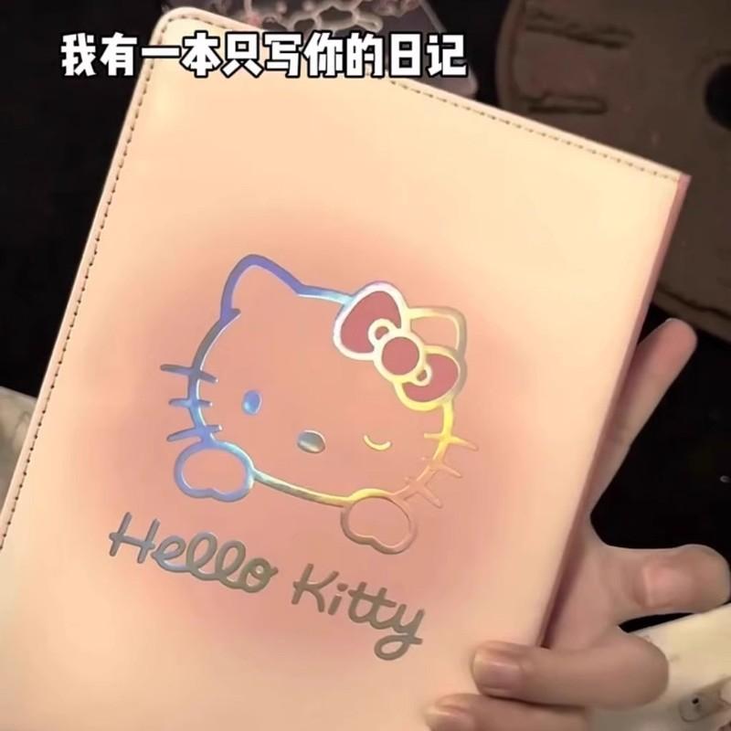 Kawaii Japanese Cartoon Soft Pu Leather Notebook Colored Page Diary Cute Daily Journal Fans Surprise Gift