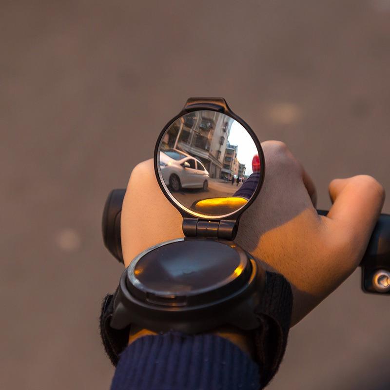 Bike Mirror, 360 Degree Adjustable Bike Rear View Mirrors Wristband Bike Mirror, Rotatable Cycle Wrist Rearview Mirrors