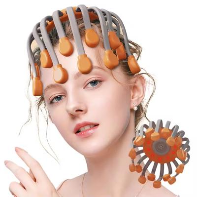 Kopfmassagegerät Oktopus Automatisches Mehrdimensionales Elektrisches Massagegerät Vibration Bluetooth Ausbaggern Kopfhautentspannung