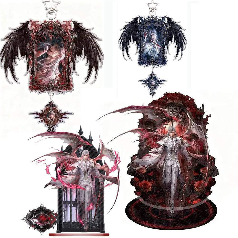 Game Love Interaction Peripherals Sylus Figure Acrylic Stand Model Keychain Qin Che Silver Wing Model Plate Love and Deepspace