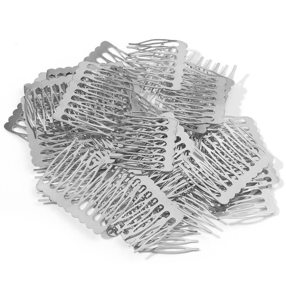 10 sztuk 5/8/10 Zębów Metalowy Grzebień do Włosów Spinki do Włosów Zaczepy do Tworzenia Biżuterii Ślubnej Ręcznie Robiona Baza Grzebienia Ślubne Akcesoria do Włosów