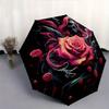 1pc Gothic Rose Automatic Opening and Closing Umbrella, Lightweight 3-Fold, With Cute Cartoon Characters, Suitable for Home, Outdoor and Daily Us