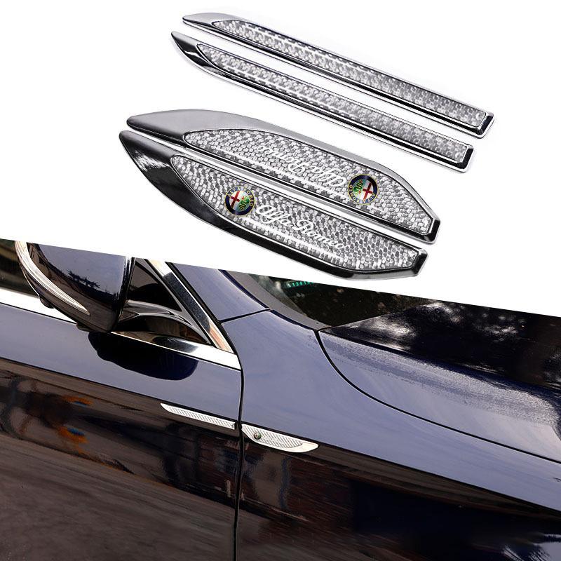 

2026 Hot Alfa Romeo Universal Car Side Fender Air Flow Wing Vent Sticker Cover for Alfa Giulietta Romeo 159 Mito Giulia Stelvio