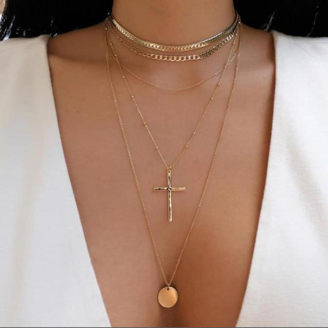 Multilayer Trend Elegant Jewelry Long Snake Chain Crystal Star Pendant Necklace Unquie Women Necklace N0308