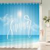 Moderner Minimalistischer Stil Duschvorhang Bedruckter Polyesterstoff Badezimmer Vorhänge Heim Badezimmer Badewannen Dekor Vorhang Mit Haken