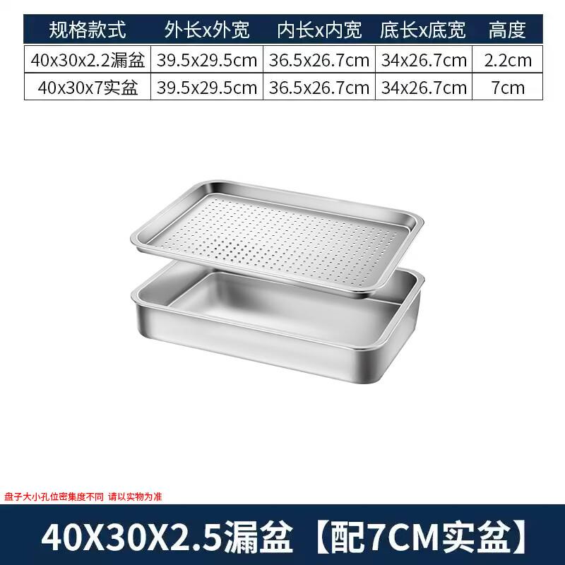 Leinuo Stainless Steel Rectangular Drain Basin Set 2680₽