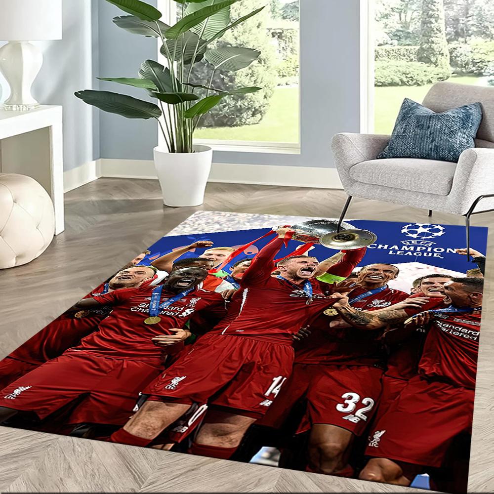 Liverpool Football Club Area Rug Suitable For Study Room Bedrooms Hallway Kitchen Antislip Carpet Anime Office Decor Wedding Party Gift