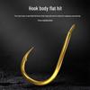 Jīn Qiān Yòu Barbed Fishing Hooks: Crooked Mouth, Flat Head, Thin Shank, Reinforced for Grass Carp