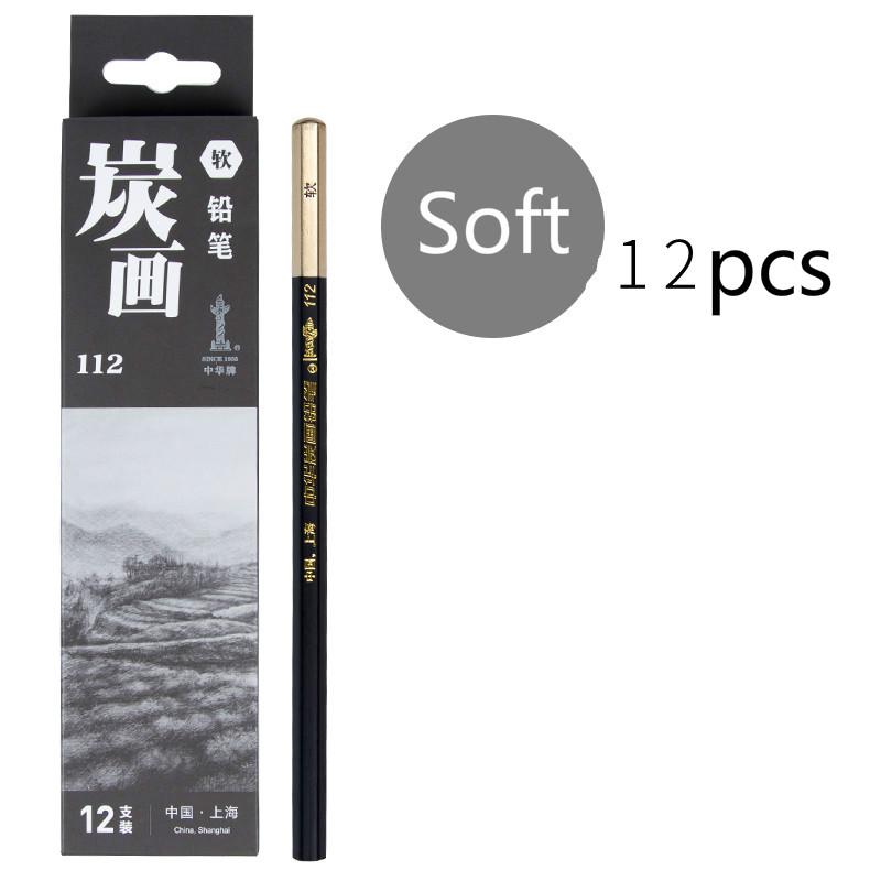 Sketch Pencil B 4B 2B HB Beginners Drawing Set Carbon Pencil Non-toxic Professional Painting Pupil Students Exam Dedicated Tools