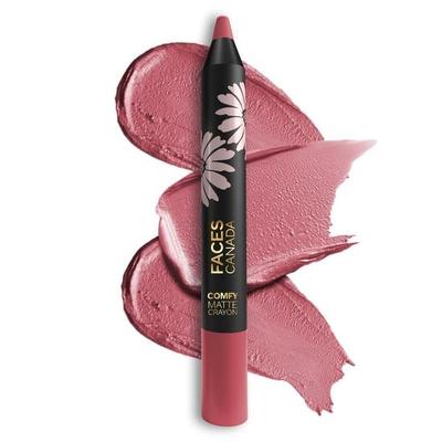 FACESCANADA Wygodna Matowa Kredka do Ust - No Filter 13, 2.8g | 8H Długotrwałość | Bez Suchości | Intensywny Kolor w Jednym Pociągnięciu | Nawilża i Odżywia
