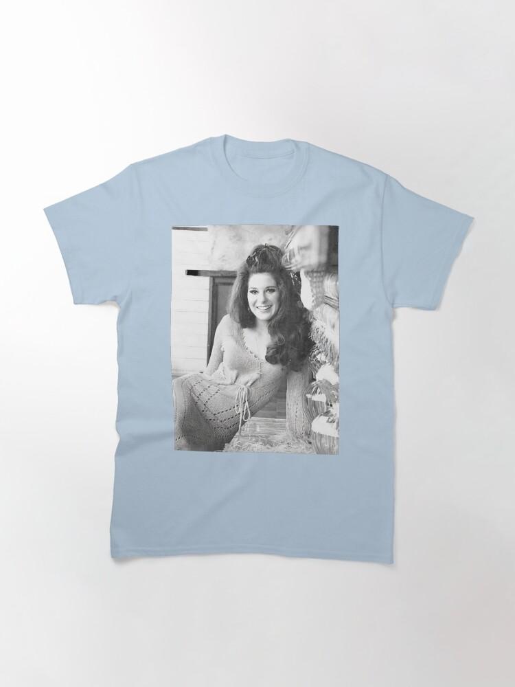 June Carter Cash Bobbie Gentry Černobílé Klasické Tričko