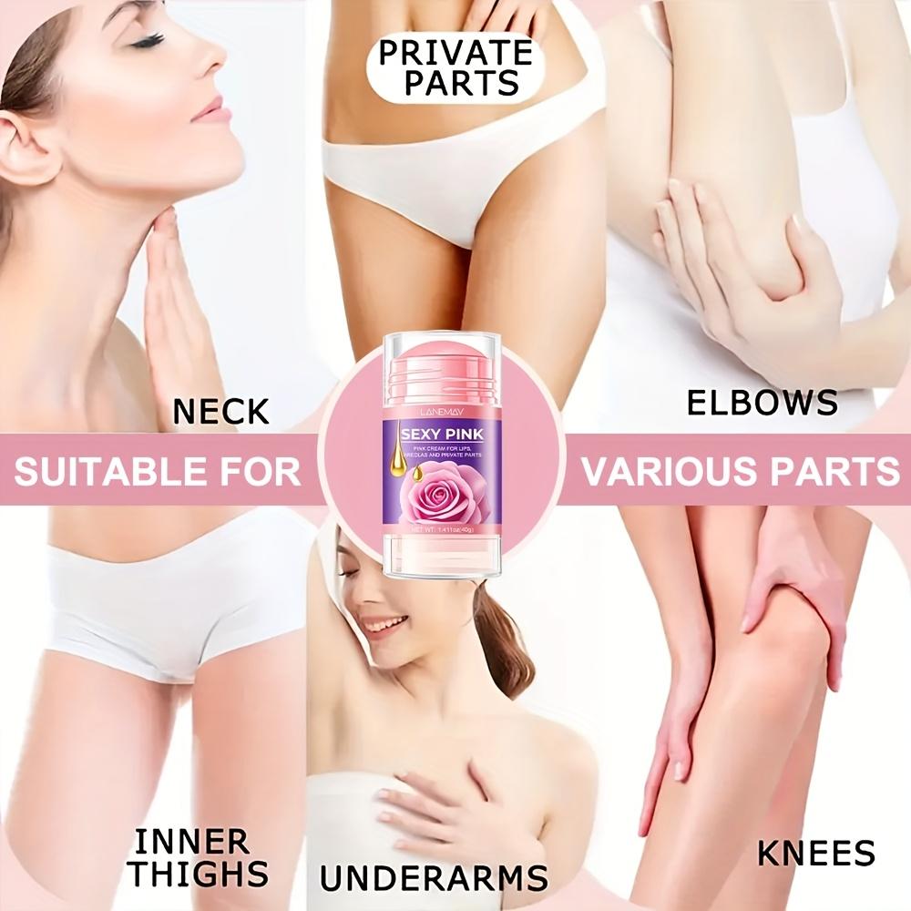 Cremă Secretă pentru Femei Lanemay cu Vitamina E și Extract de Trandafir - Iluminatoare și Translucidă Bej Deschis, Îmbunătățește Pielea Aspra Cremă pentru Îngrijirea Zonei Intime Feminine