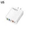 120W Fast Wall Charger With 3 Usb Qc30 Ports 2 Pd Fast Charging Ports For Travel Home Office Charging Phones Tablets Laptops