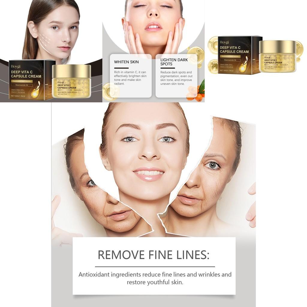 Hoygi Vitamin C Facial Moisturizing Cream Gentle Hydrating Nourishing Skincare 50g