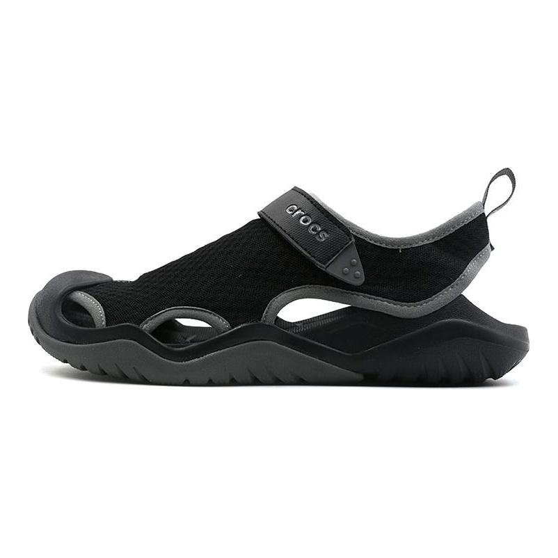 Crocs Swiftwater Sandals 'Black Dark Grey' 205289-001