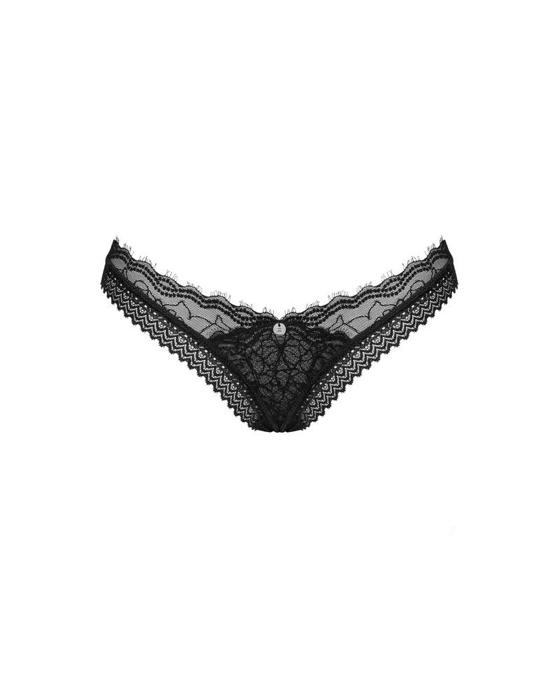 Obsessive - Sexy Black Lace Medilla Thong XS/S