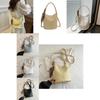 Stylish And Trendy Korean Aesthetic Bucket Bag For Women In Black Blue Yellow White