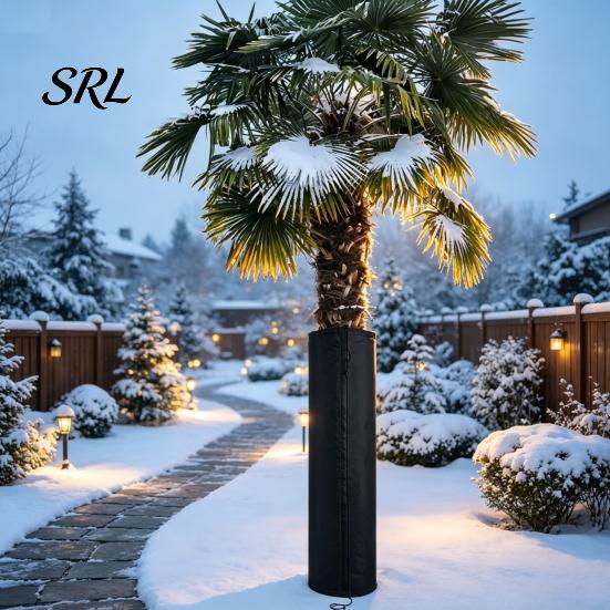 Tree Trunk Insulation Palm Protector, Aluminum Foil Wrap, Guard with Winter Bark Shield Drawstrings, Cover for Outdoor Garden Cold Weather Plant