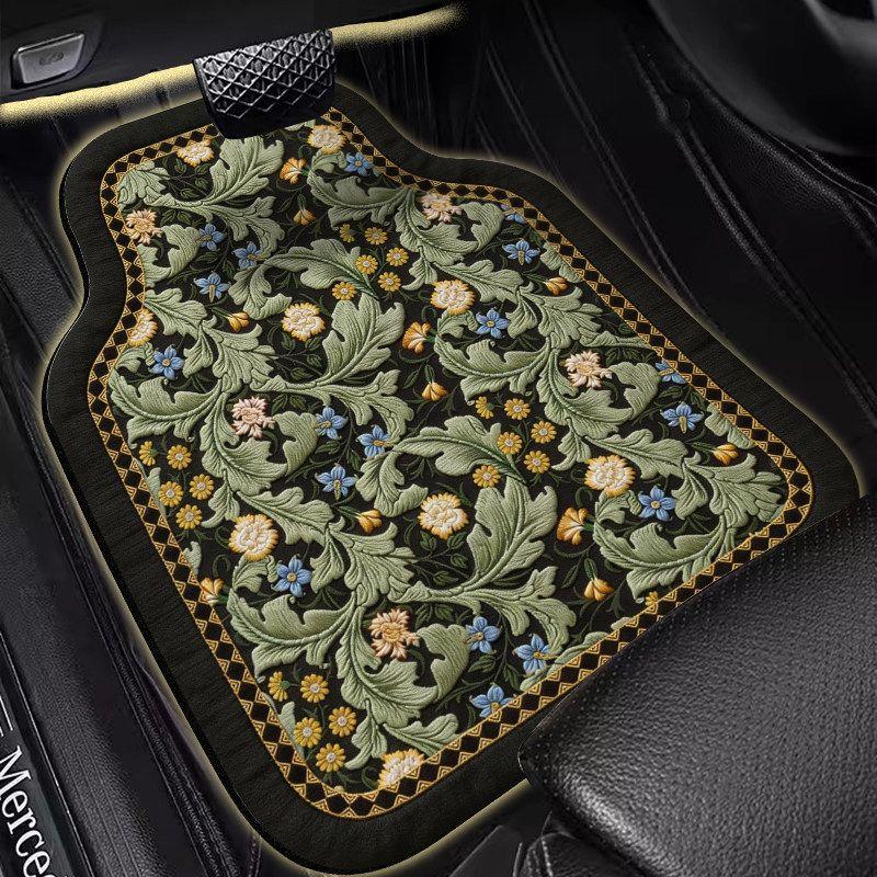 

Car Floor Mats with a High-End Feel, Water-Absorbent Leather, Single-Piece Driver s Seat Mat, Semi-Enclosed Universal Type for Women s Cars T3996G Yuqing [Front Row Single Piece*1]