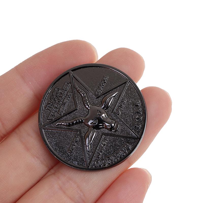 Lucifer Morning Star Satan Pentecost Commemorative Coin Alloy