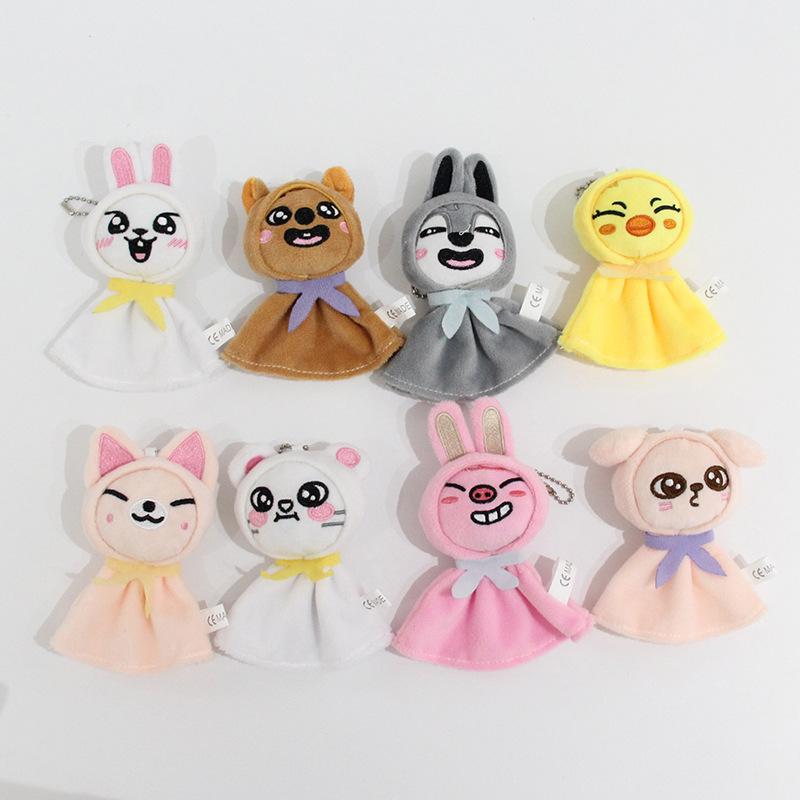 Sunny Doll Plush Pendant Straykids Cartoon Animals Keychain Toys Kawaii Bag Backpack Accessories Children Gifts