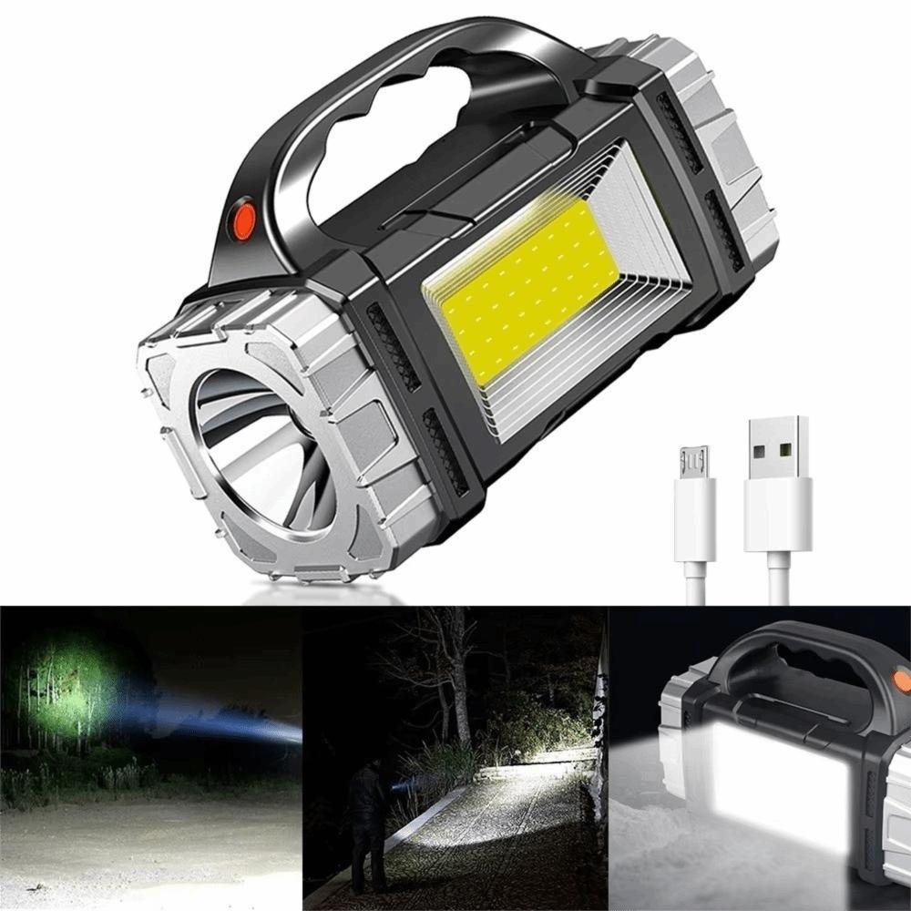 Rechargeable Camping Flashlight Waterproof Powerful Handheld Lantern Wilderness