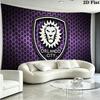 Orlando City SC Wall Tapestry Aesthetic Wall Hanging Printed Fabric Blanket Decorative Tapestries for Bedroom Living Room Home Decor