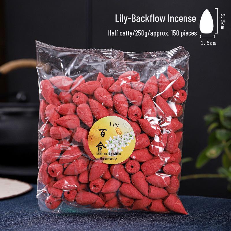 150-Piece Backflow Incense Cones Pack, 250g - Sandalwood & Agarwood for Home & Bedroom