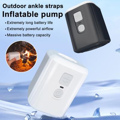 Mini Pompe à Air d'Extérieur avec Lumière LED 6 Buse Portative Rechargeable par USB