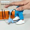 Mini Finger Skateboard Toy Set: Shoes, Knee Pads, Clothing & Blue Harem Pants