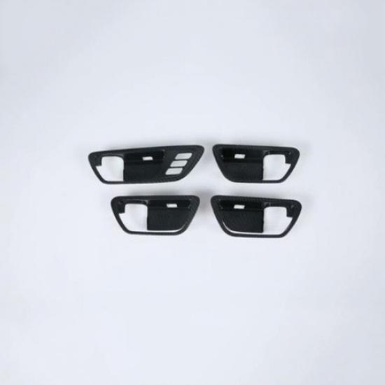 For Acura TLX 2015-2022 Carbon Fiber 4PCS Inner Door Handle Bowl Cover Trim