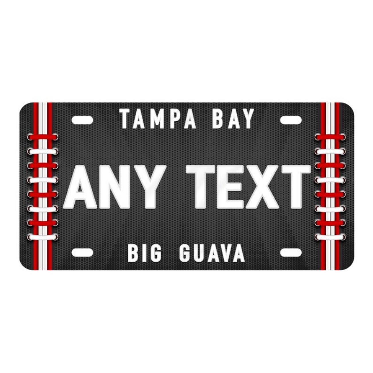 Personalized Tampa Bay Buccaneers Aluminum License Plate Car Motorcycle Bicycle Wall Decor Commemorative Sign чёрный