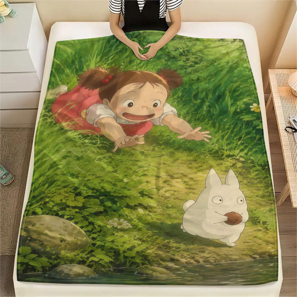 Mei Kusakabe Bedrukte Flanellen Deken, zachte plaid voor slaapkamerbank, wasbaar, fan merchandise, geweldig cadeau.