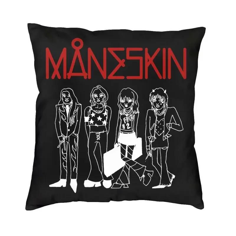 Damiano David Maneskin Luxuriöser Kissenbezug Schlafzimmerdekoration Pop Kissen für Sofa Büro Outdoor Kissen