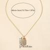European & American Style Zircon Lock Pendant Necklace - Versatile, Luxurious & Elegant