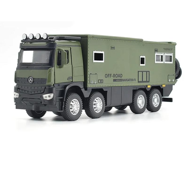 

1/32 масштаб Nomadism модель игрушечного сплава автодом модель автомобиля литой металл внедорожный автодом модель звуковая и световая детская игрушка подарки зелёный