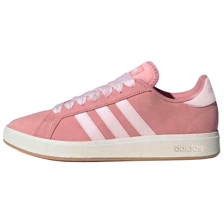 Adidas Grand Court Base 00s Semi Rosa Glitter Damesneakers Klar-Rosa Off-White JR7110