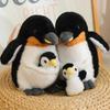 Muñeco de Peluche Artificial Creativo de Animales Madre e Hijo Koala Pingüino Bolsa de Cría Juguete de Peluche Regalo de Cumpleaños de 25CM